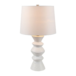   Modern European furniture - White Ceramic Sculpted Table Lamp - www.oroa.com | Oroa.com