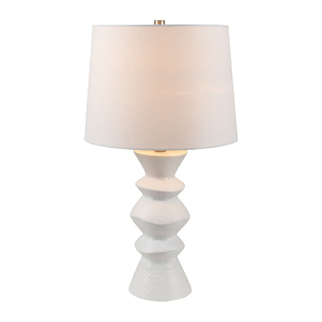   Modern European furniture - White Ceramic Sculpted Table Lamp - www.oroa.com | Oroa.com
