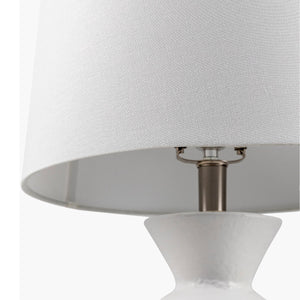   Modern European furniture - White Ceramic Sculpted Table Lamp - www.oroa.com | Oroa.com