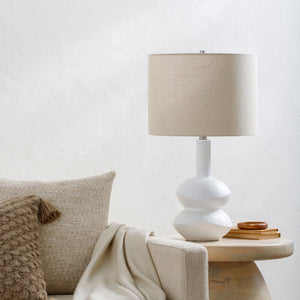   Modern European furniture - White Ceramic Table Lamp - www.oroa.com | Oroa.com