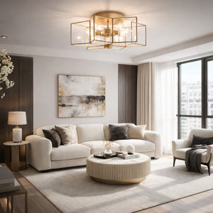   Modern European furniture - Iron-Framed Glass Ceiling Lamp - www.oroa.com | Oroa.com