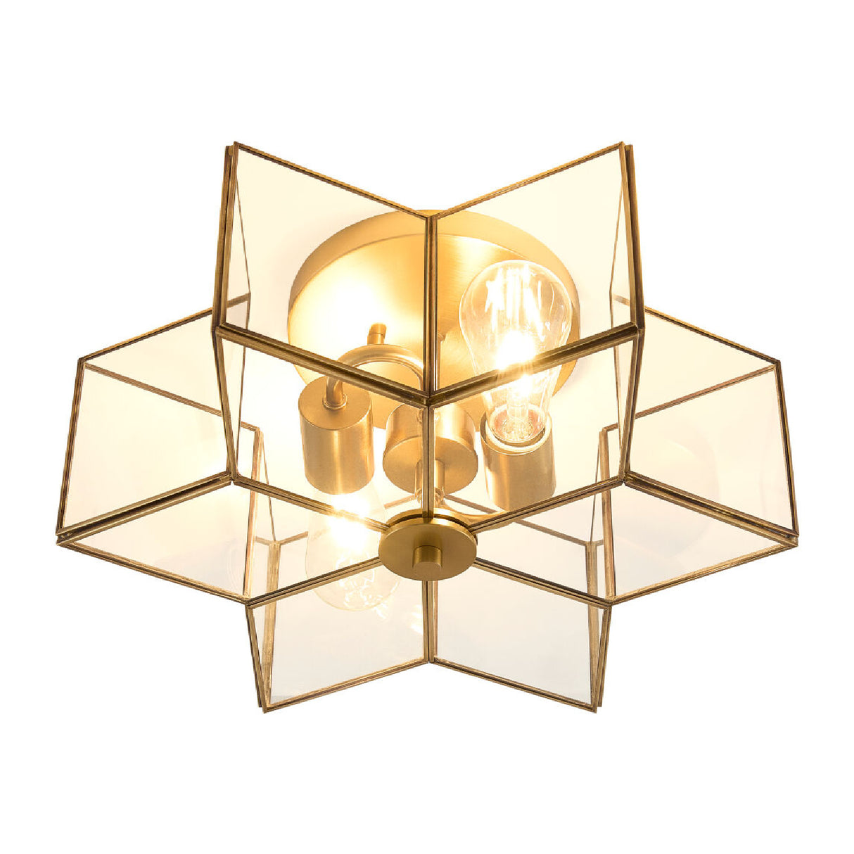   Modern European furniture - Iron-Framed Glass Ceiling Lamp - www.oroa.com | Oroa.com