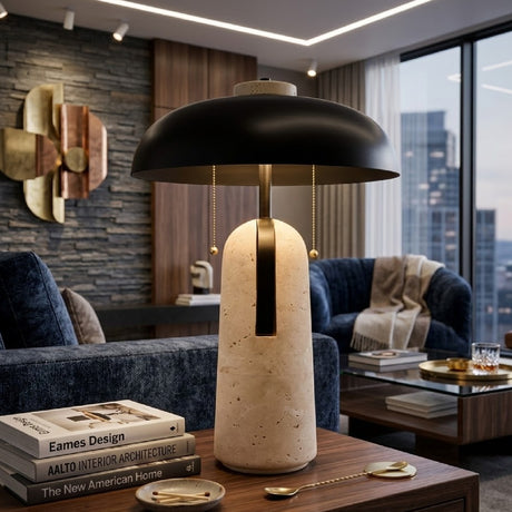   Modern European furniture - Black Brass Accent Table Lamp - www.oroa.com | Oroa.com