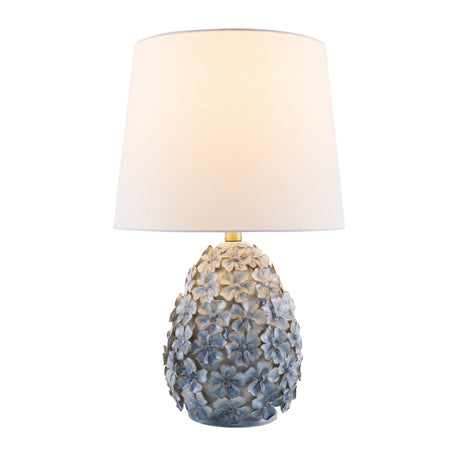   Modern European furniture - Blue Floral Ceramic Table Lamp - www.oroa.com | Oroa.com