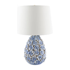   Modern European furniture - Blue Floral Ceramic Table Lamp - www.oroa.com | Oroa.com