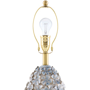  Modern European furniture - Blue Floral Ceramic Table Lamp - www.oroa.com | Oroa.com