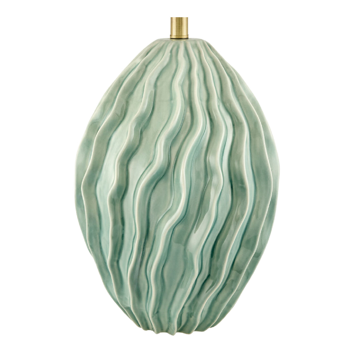   Modern European furniture - Green Ceramic Embossed Table Lamp - www.oroa.com | Oroa.com