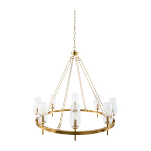  Modern European furniture - Faceted Clear Glass Chandelier - www.oroa.com | Oroa.com