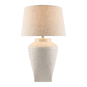   Modern European furniture - Embossed Pattern Ceramic Table Lamp - www.oroa.com | Oroa.com