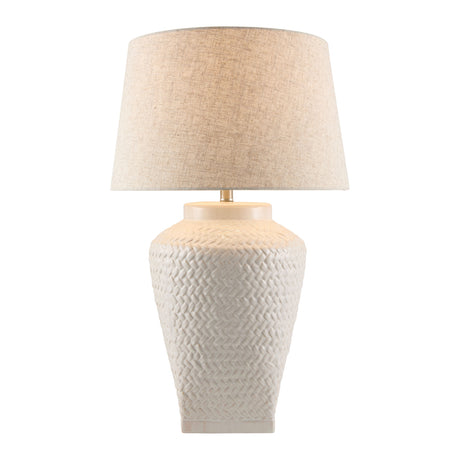   Modern European furniture - Embossed Pattern Ceramic Table Lamp - www.oroa.com | Oroa.com