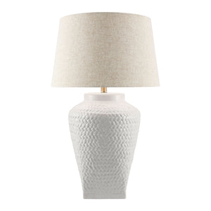   Modern European furniture - Embossed Pattern Ceramic Table Lamp - www.oroa.com | Oroa.com