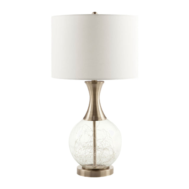 Modern European furniture - Clear Glass Base Table Lamp L - www.oroa.com