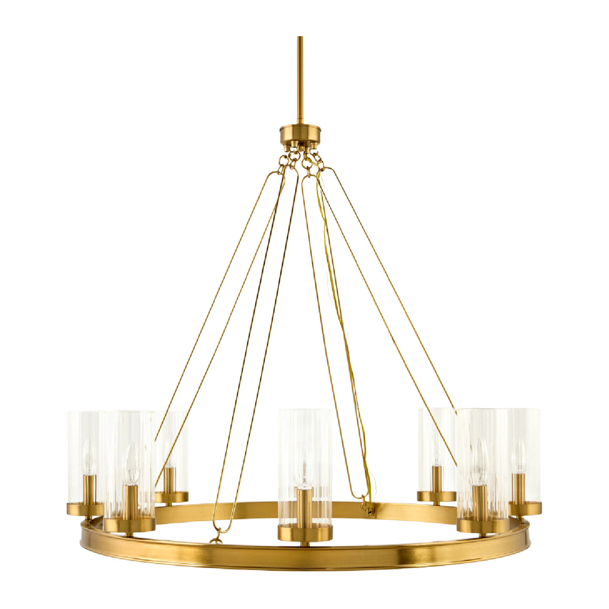   Modern European furniture -  Cylindrical Glass 8-Light Chandelier L  - www.oroa.com | Oroa.com