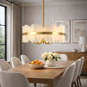   Modern European furniture - White Stone 4-Light Pendant Lamp - www.oroa.com | Oroa.com