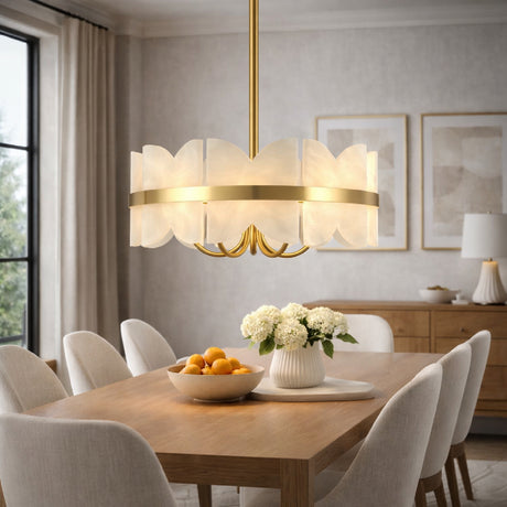   Modern European furniture - White Stone 4-Light Pendant Lamp - www.oroa.com | Oroa.com