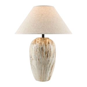   Modern European furniture - Glazed Brown Ceramic Table Lamp - www.oroa.com | Oroa.com