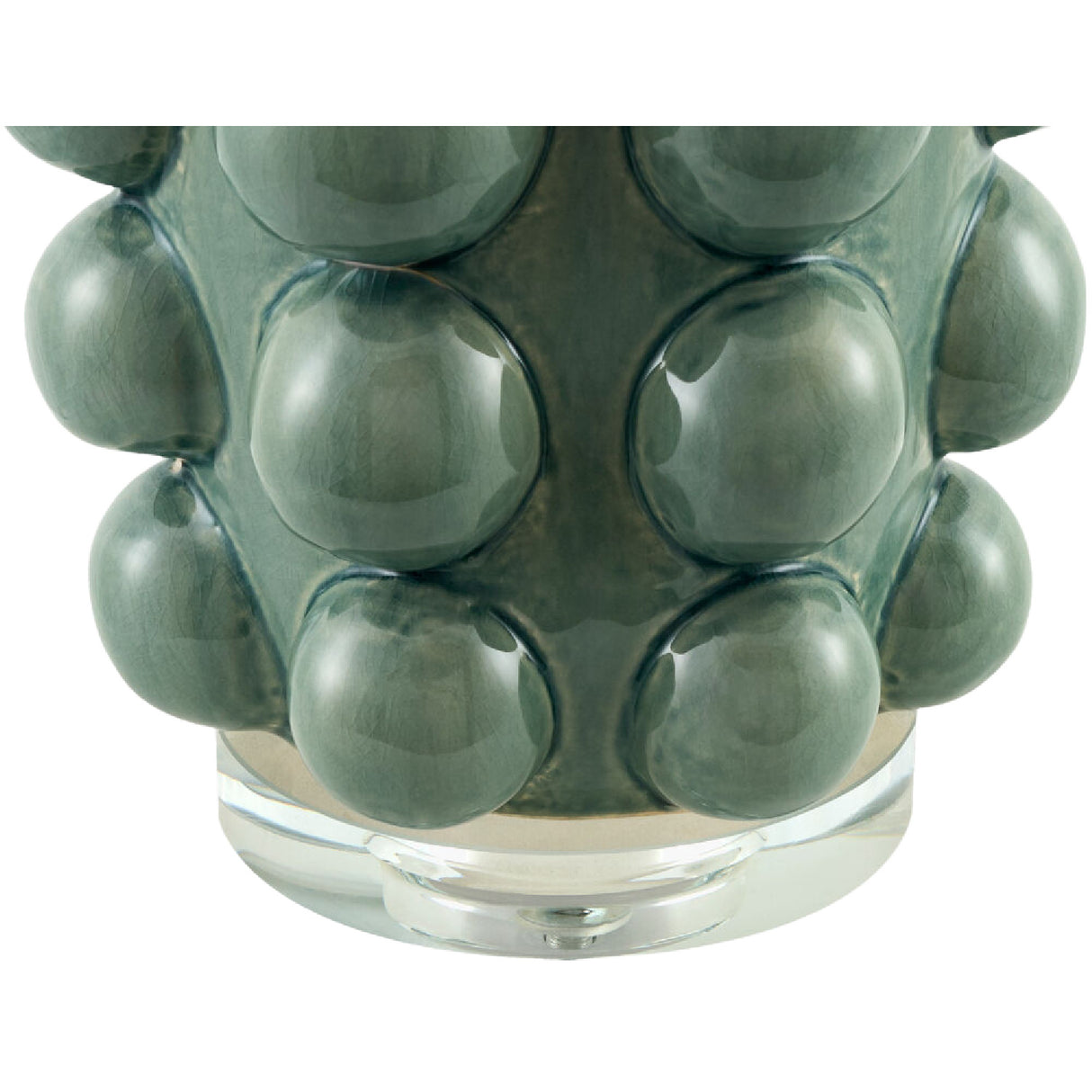   Modern European furniture - Embellished Green Ceramic Table Lamp - www.oroa.com | Oroa.com
