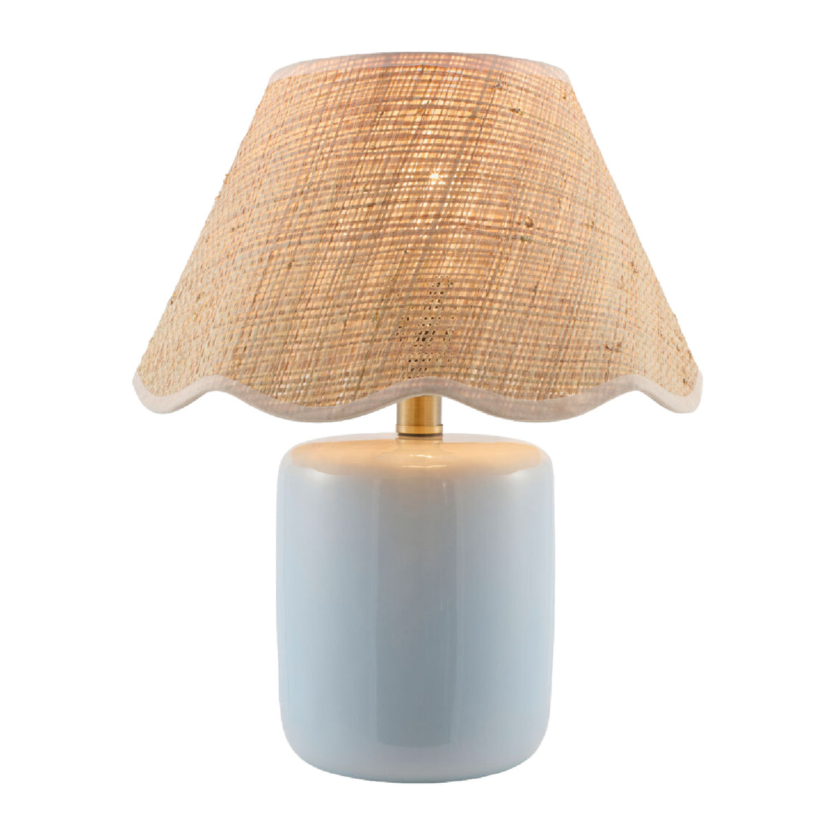   Modern European furniture - Scalloped Edge Seagrass Table Lamp - www.oroa.com | Oroa.com