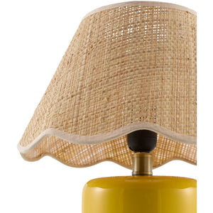   Modern European furniture - Scalloped Edge Seagrass Table Lamp - www.oroa.com | Oroa.com