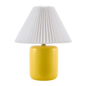   Modern European furniture - Ceramic Pleated Linen Table Lamp - www.oroa.com | Oroa.com
