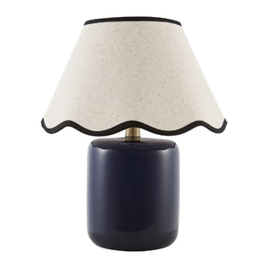   Modern European furniture - Scalloped Linen Ceramic Table Lamp - www.oroa.com | Oroa.com