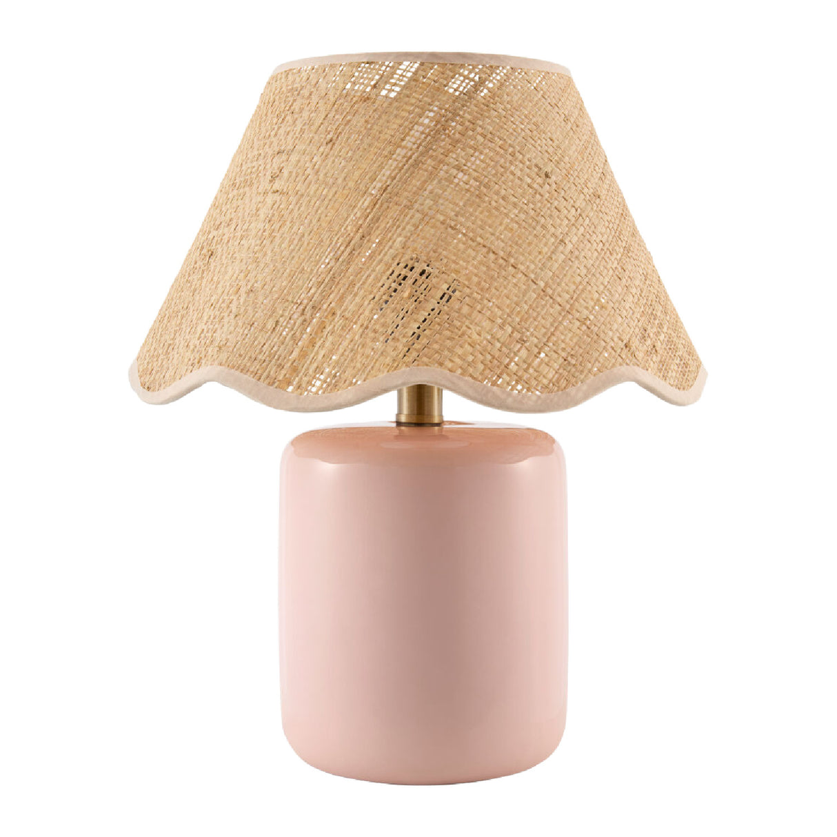  Modern European furniture - Scalloped Edge Seagrass Table Lamp - www.oroa.com | Oroa.com