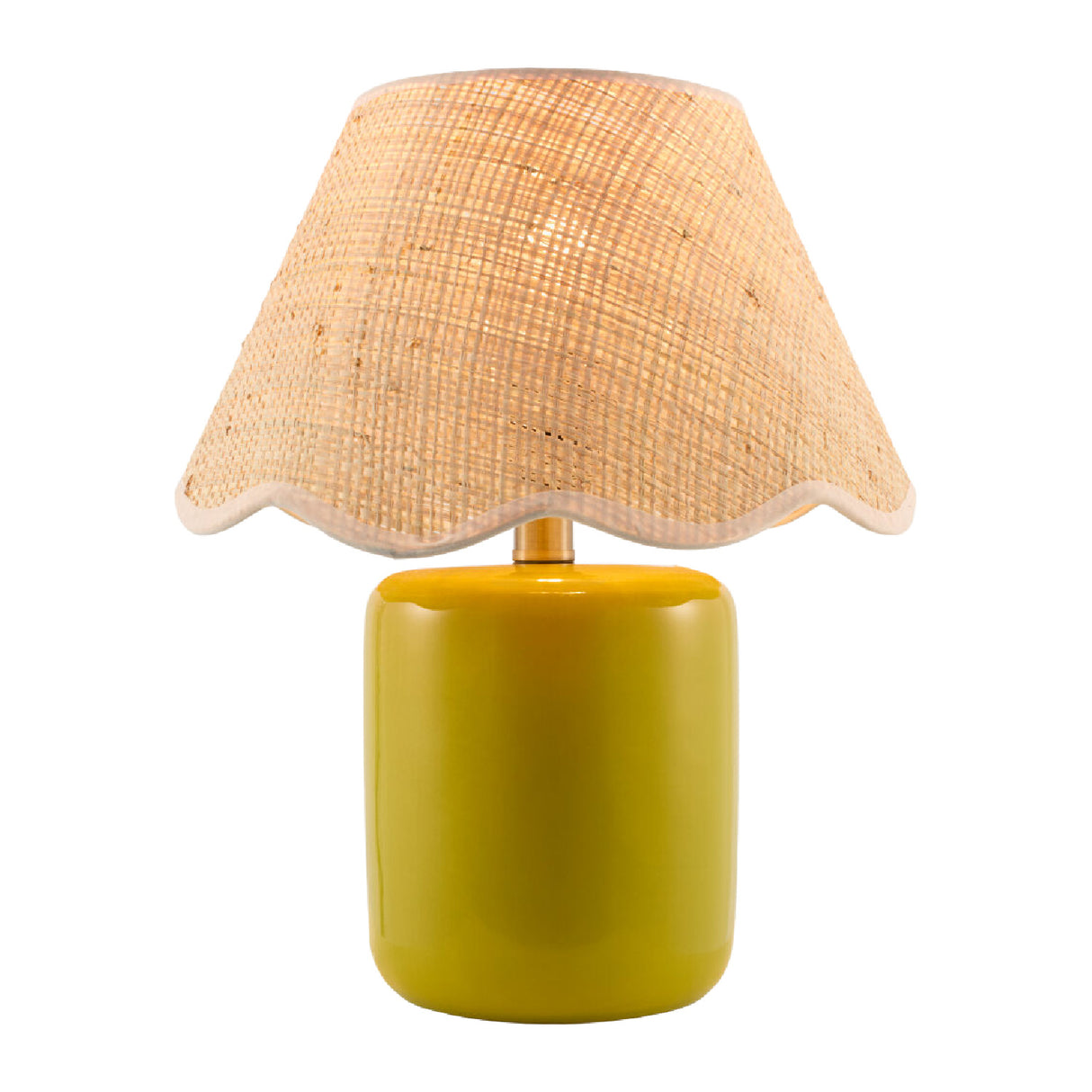   Modern European furniture - Scalloped Edge Seagrass Table Lamp - www.oroa.com | Oroa.com
