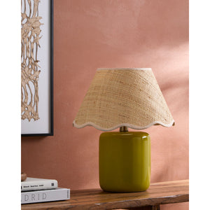   Scalloped Edge Seagrass Table Lamp | Oroa.com