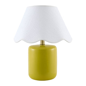   Modern European furniture - Scalloped Seagrass Ceramic Table Lamp - www.oroa.com | Oroa.com