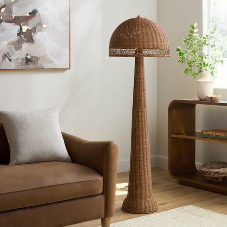   Modern European furniture - Rattan Dome Accent Floor Lamp - www.oroa.com | Oroa.com