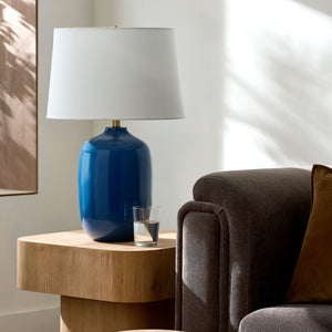   Modern European furniture - Blue Ceramic Accent Table Lamp - www.oroa.com | Oroa.com