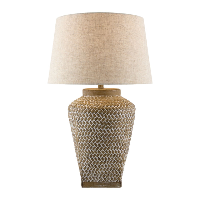 Modern European furniture -  Carved Ceramic Accent Table Lamp - www.oroa.com