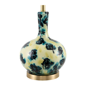   Modern European furniture - Painted Blue Glass Table Lamp - www.oroa.com | Oroa.com