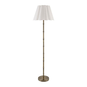  Modern European furniture - White Scalloped Linen Floor Lamp - www.oroa.com | Oroa.com