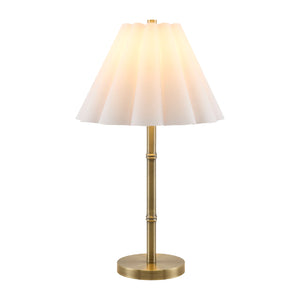   Modern European furniture - White Scalloped Linen Table Lamp - www.oroa.com | Oroa.com