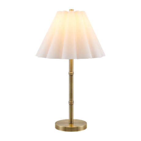  Modern European furniture - White Scalloped Linen Table Lamp - www.oroa.com | Oroa.com