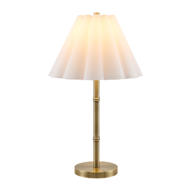 Modern European furniture - White Scalloped Linen Table Lamp - www.oroa.com