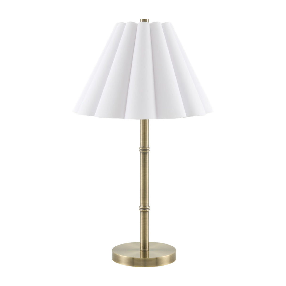   Modern European furniture - White Scalloped Linen Table Lamp - www.oroa.com | Oroa.com