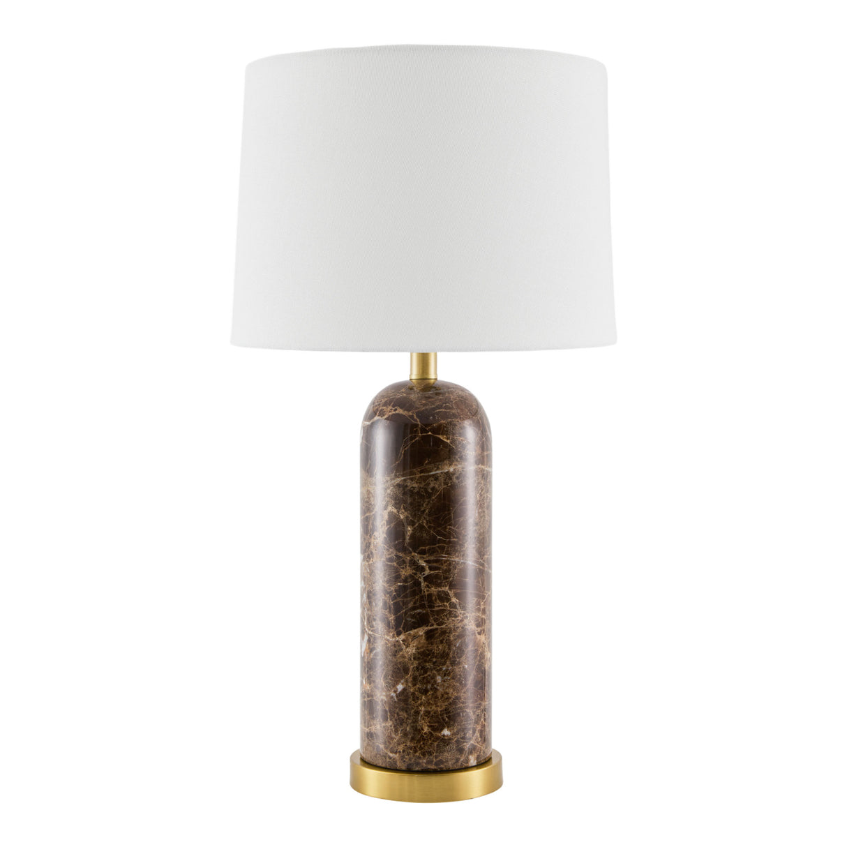   Modern European furniture - Brushed Marble Linen Table Lamp - www.oroa.com | Oroa.com