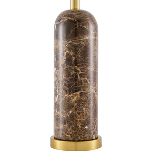   Modern European furniture - Brushed Marble Linen Table Lamp - www.oroa.com | Oroa.com