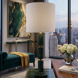   Modern European furniture - Stacked Marble Tube Table Lamp - www.oroa.com | Oroa.com