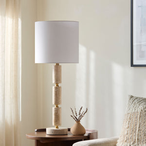   Modern European furniture - Stacked Marble Tube Table Lamp - www.oroa.com | Oroa.com