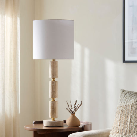   Modern European furniture - Stacked Marble Tube Table Lamp - www.oroa.com | Oroa.com
