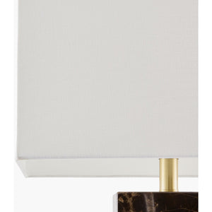   Modern European furniture - Rectangular Brushed Marble Table Lamp - www.oroa.com | Oroa.com