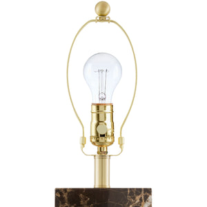   Modern European furniture - Rectangular Brushed Marble Table Lamp - www.oroa.com | Oroa.com