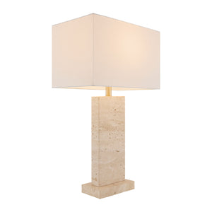   Modern European furniture - Rectangular Brushed Marble Table Lamp - www.oroa.com | Oroa.com