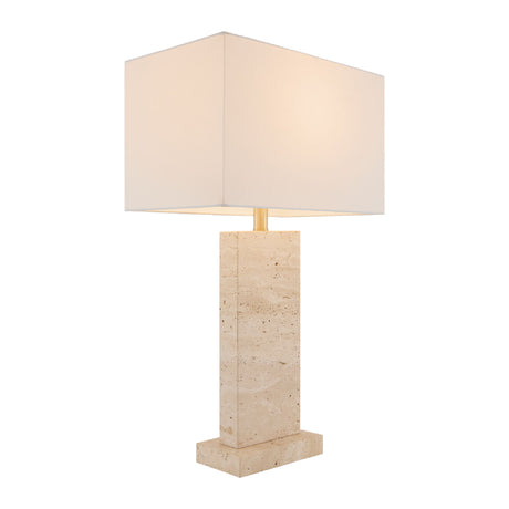   Modern European furniture - Rectangular Brushed Marble Table Lamp - www.oroa.com | Oroa.com