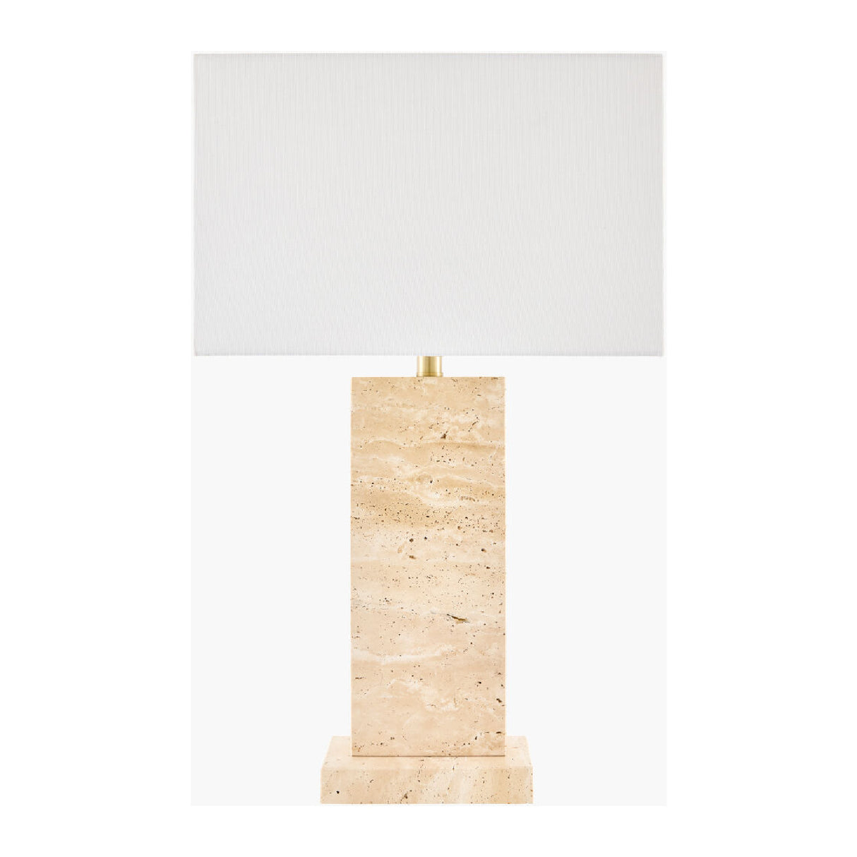  Modern European furniture - Rectangular Brushed Marble Table Lamp - www.oroa.com | Oroa.com
