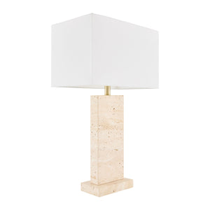  Modern European furniture - Rectangular Brushed Marble Table Lamp - www.oroa.com | Oroa.com