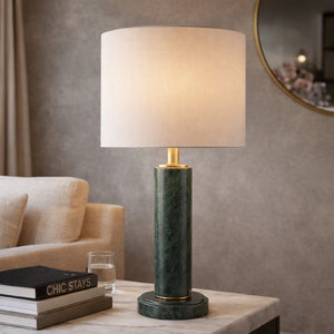   Modern European furniture - Brushed Marble Tube Table Lamp - www.oroa.com | Oroa.com